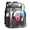 67 MEME, variant on Dinosaur chicken meme 16'' Clear Backpack, Heavy Duty PVC Transparent Backpack, See Through Bookbag Multiple Pockets for Stadium,Travel