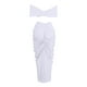 thumbnail image 5 of Conjunto sexy de corpiño sin mangas y falda larga elástica: poliéster, diseño plisado ajustado, conjunto para fiesta nocturna, tallas S-XXXL, 5 of 6