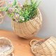 thumbnail image 4 of Hand Made Flower Planter Wall Hanging Wicker Rattam Basket Garden Vine Pot Plants Holder Garden Pots Wall Planter A, 4 of 5