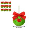 thumbnail image 3 of Christmas Bow Soft Green Ball Christmas Tree Decoration Ball Set Indoor Fireplace Pendant Decoration 12pcs, 3 of 6