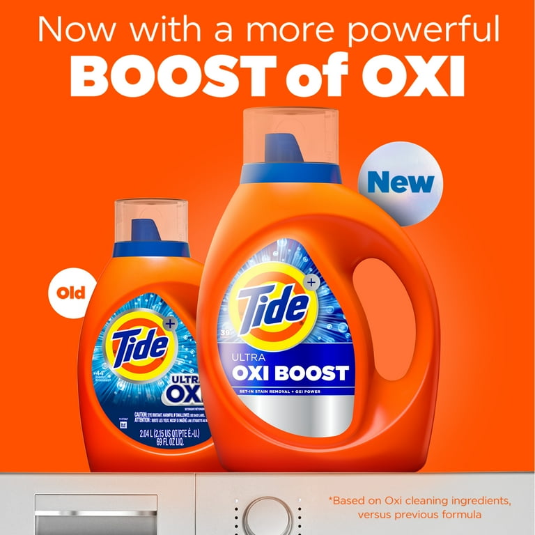 Tide, Laundry Detergent Liquid, 148 fl oz, Ultra Oxi Boost