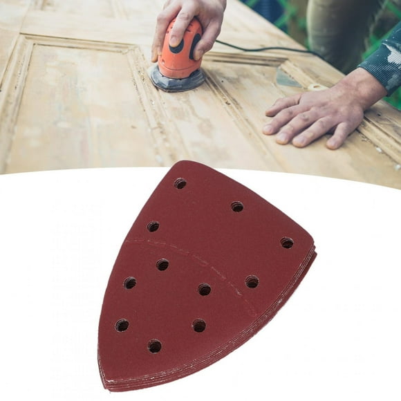 60Pcs Mouse Sandpaper Separate Palm Abrasive Paper Sanding Sheets 140x140x100mm 11 Holes Suitable for Metal, Wood, and More