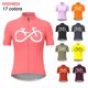 thumbnail image 2 of 2023 Camiseta de ciclismo para mujer, camiseta de manga corta para ciclismo de montaña o carretera, ropa de verano para mujer, blusa rosa, 2 of 5