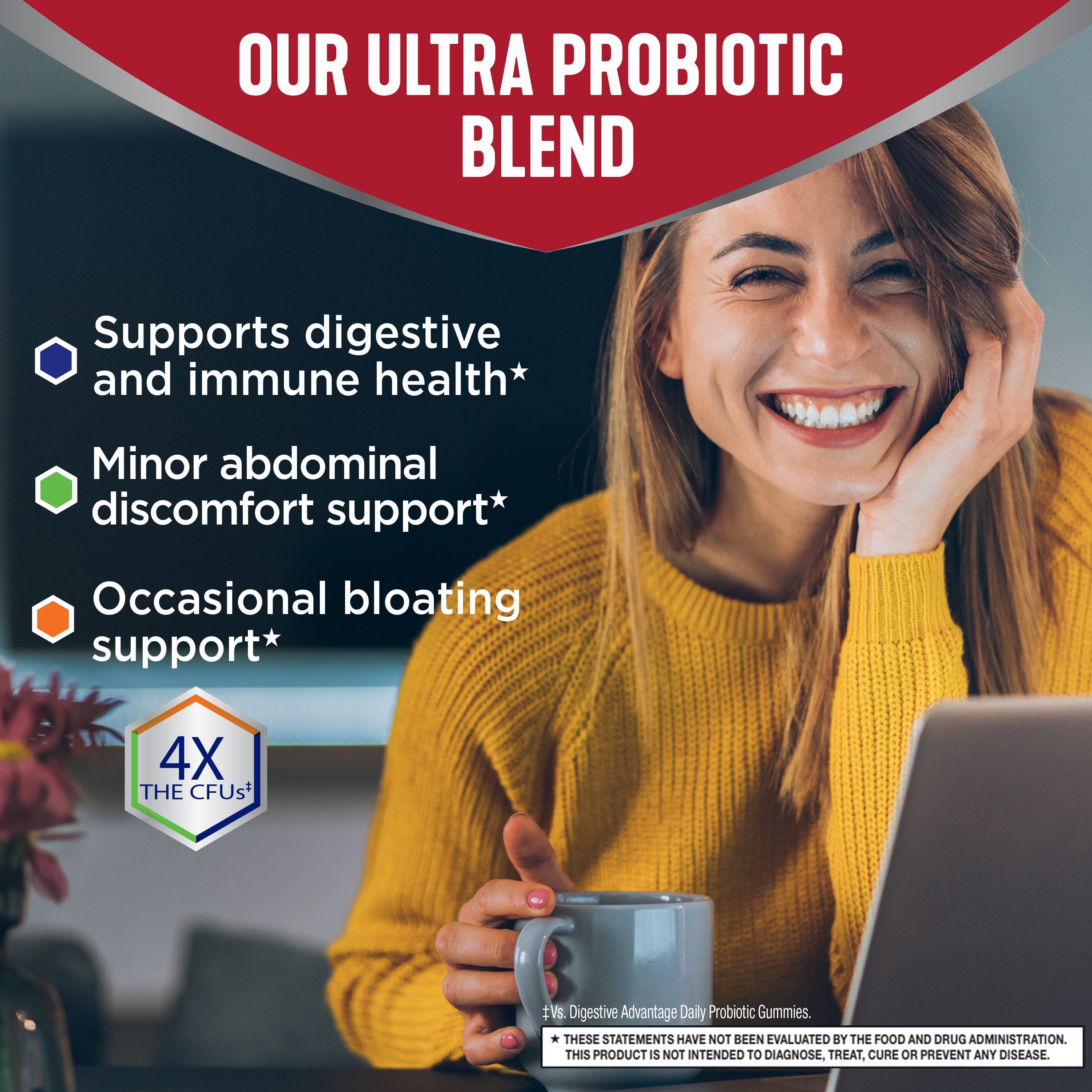 Buy Digestive Advantage 2 Billion CFU MultiStrain Probiotic Gummies