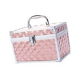 thumbnail image 5 of Kuntesetty Makeup Case Nail Art Storage Vanity Case Sturdy Multifunction Makeup Storage Box Pink B, 5 of 9