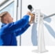 thumbnail image 1 of Soporte de Aleacio de Aluminio, Montaje para Puerdo de Estatomiente de Seguridad de Vigilancia Soporte de Pared Con Cámala Falsa de Luz 19cm, 1 of 7