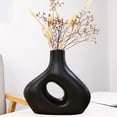 thumbnail image 3 of Jarrón de mármol con impresión por transferencia de agua, diseño moderno e interesante, decoración floral de cerámica sencilla para el hogar, decoración creativa., 3 of 6