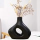 thumbnail image 4 of Jarrón de mármol con impresión por transferencia de agua, diseño moderno e interesante, decoración floral de cerámica sencilla para el hogar, decoración creativa., 4 of 6