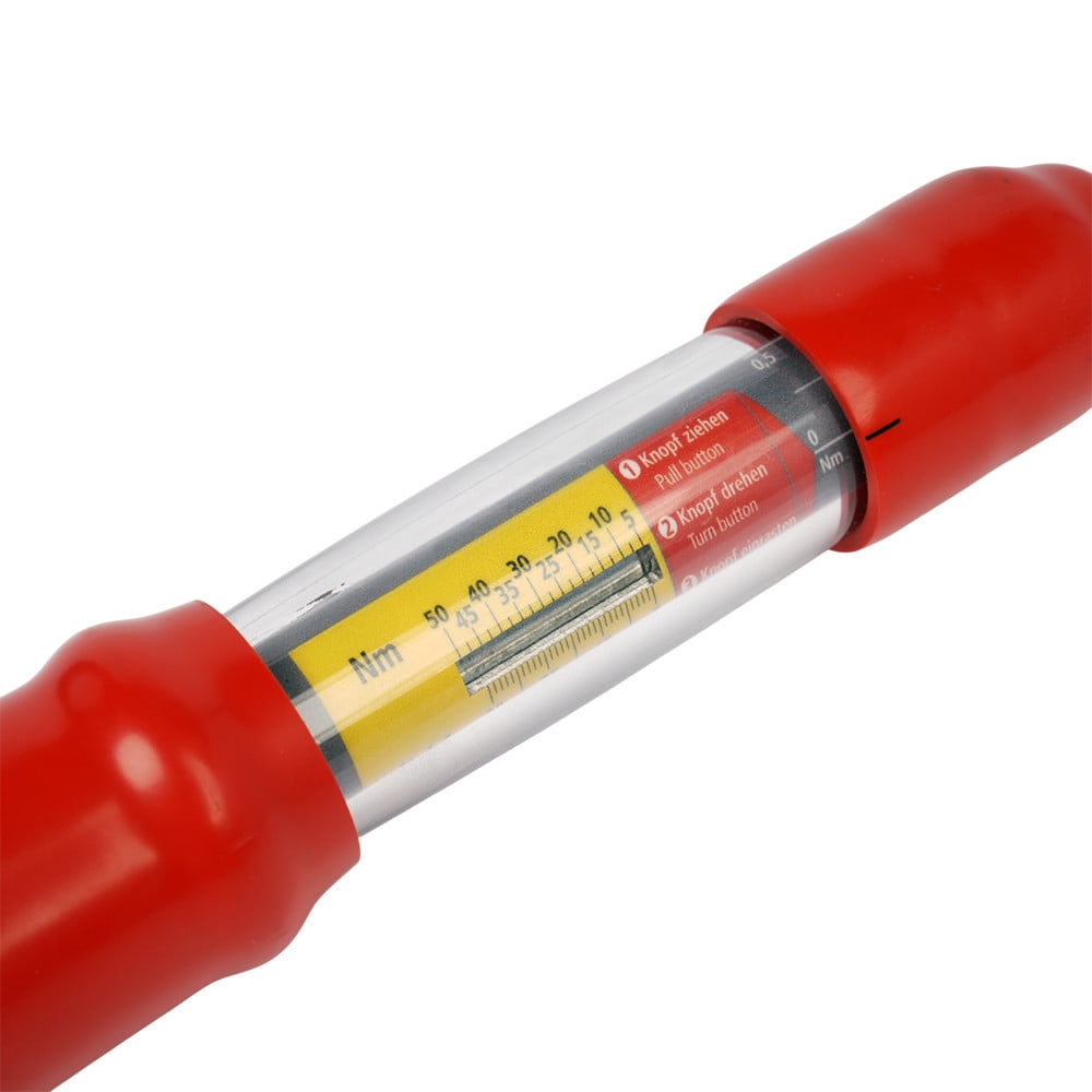 Knipex Insulated Torque Wrench, 5-50 Nm, 3/8" Square Drive