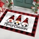 thumbnail image 4 of Decoraciones navideñas, alfombras de cocina navideñas, tapete de cocina con gnomo navideño, tapetes antideslizantes para el piso, tapete de poliéster con decoraciones navideñas de invierno., 4 of 8