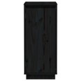 thumbnail image 3 of vidaXL Buffet Noir 31.5x34x75 cm Pin Massif, 3 of 5