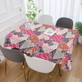thumbnail image 6 of Coolnut Pink Hearts Fabric Square Tablecloth - Waterproof and Wrinkle-Resistant Table Cloth 60x60 Inch Table Cover for Indoor & Outdoor Dining House Decor, 6 of 7