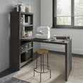 thumbnail image 3 of Pemberly Row 56W Bookcase Desk in Charcoal Maple - Engineered Wood, 3 of 12