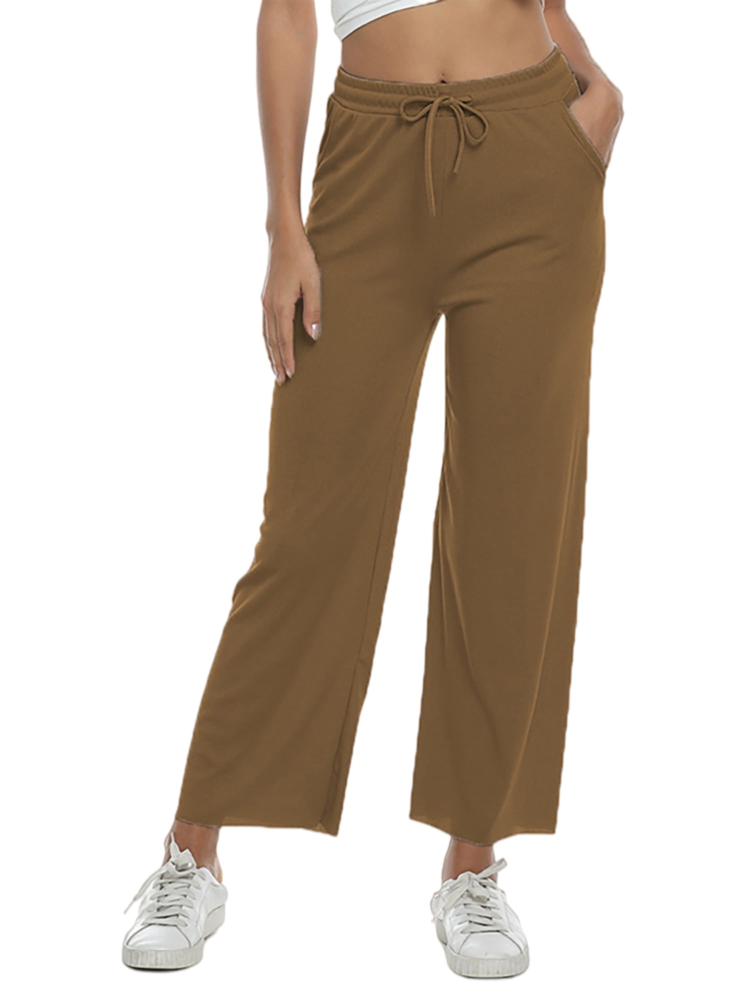 Paille Womens Lounge Wide Leg Cropped 