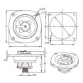 thumbnail image 2 of TFixol Black PP RV Water Inlet with Quick Connector, Built-in Check Valve, 117mm Size, 20.2mm Pipe Diameter, Easy Installation, 2 of 7