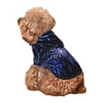 thumbnail image 5 of Fotbe Glasses And Fireworks Print Small Dog Sweater Hoodies Pet Grey Hooded Soft Fleece Sweatshirts with Pocket Fall Winter Puppy Cat Sweaters Warm Clothes-X-Large, 5 of 7