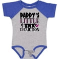 thumbnail image 3 of Inktastic Daddy's Little Tax Deduction Pink Hearts Boys or Girls Baby Bodysuit, 3 of 5