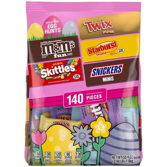 Mars Easter Variety Pack Candy, 140 Pieces (55.1 Ounce)