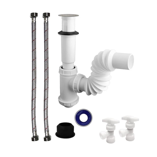 Kit de Instalación para Lavabo Fleximatic Cubierta Acero Inoxidable