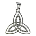 thumbnail image 4 of JOYARIS Dije Triqueta Zirconias Plata Solida 925 + Cadena Plata 925 DM-0000108, 4 of 4