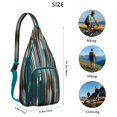 thumbnail image 4 of Abstract Geometric Sling Backpack - Modern Artistic Pattern Crossbody Bag, Lightweight Fashion Pack for Urban Commute, 4 of 4