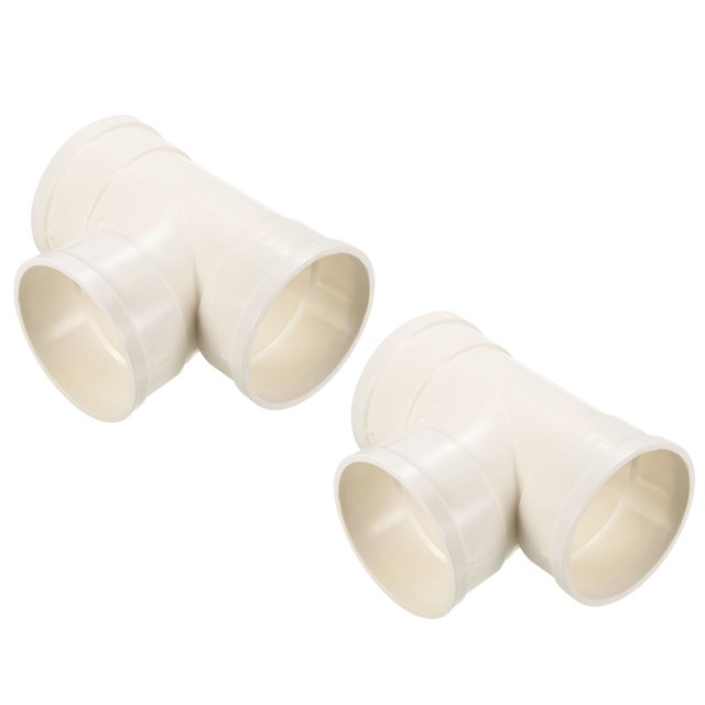 Unique Bargains 4.29inch Pipe Fitting, 2pack Splitter Duct Reducing 4 ways Hose Connector
