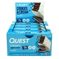 thumbnail image 4 of Quest Crispy Protein Bar, Cookies & Cream Flavor, Protein Rich, Low Sugar, 12 Count, 4 of 8