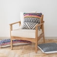 thumbnail image 5 of Laddha Home Designs Handwoven Chevron striped Square Throw Pillow - 18" - Multicolored - Set of 2, 5 of 5