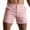 Pink, variant on KaLI_store Shorts Men Mens Shorts Casual Drawstring Summer Beach Shorts with Elastic Waist and Pockets Pink,L