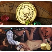 JUMRHFAN Pack of 320 Pirate Treasure, 160 pieces Gemstones for Children, 160 pieces Gold Coins Children, Pirate Theme Decoration Suitable for Children's Birthdays Party and Other