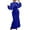 Royal Blue, variant on Women Long Dress Embroidered Stand Collar Stretch Slim Maxi Gown Female Autumn Party Sheath Dresses Royal Blue M
