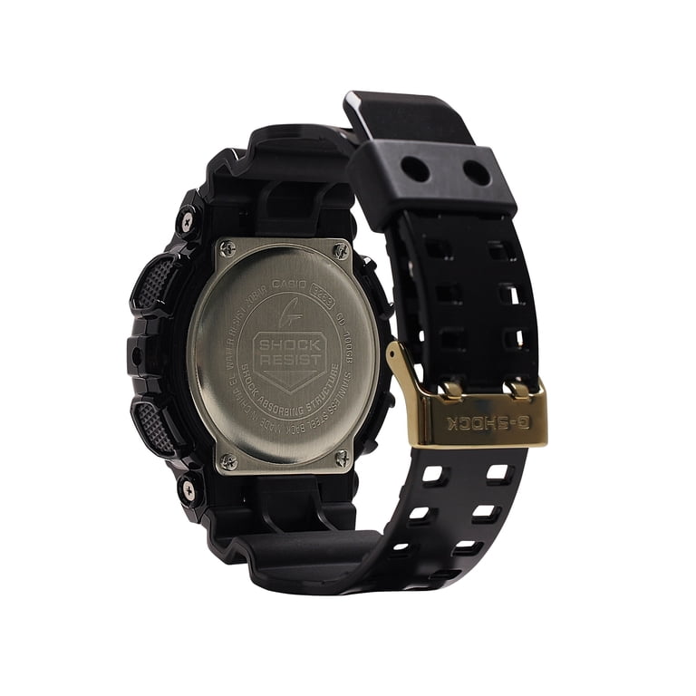 Casio Men's XL Series G-Shock Watch Black & Gold GD100GB-1CS