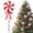 Red/White, variant on Christmas Candy Tree Picks with Ribbon Christmas Decorations Glitter Lollipop Candy Canes Ornaments for Xmas Tree Topper Home Vase Party Ornaments