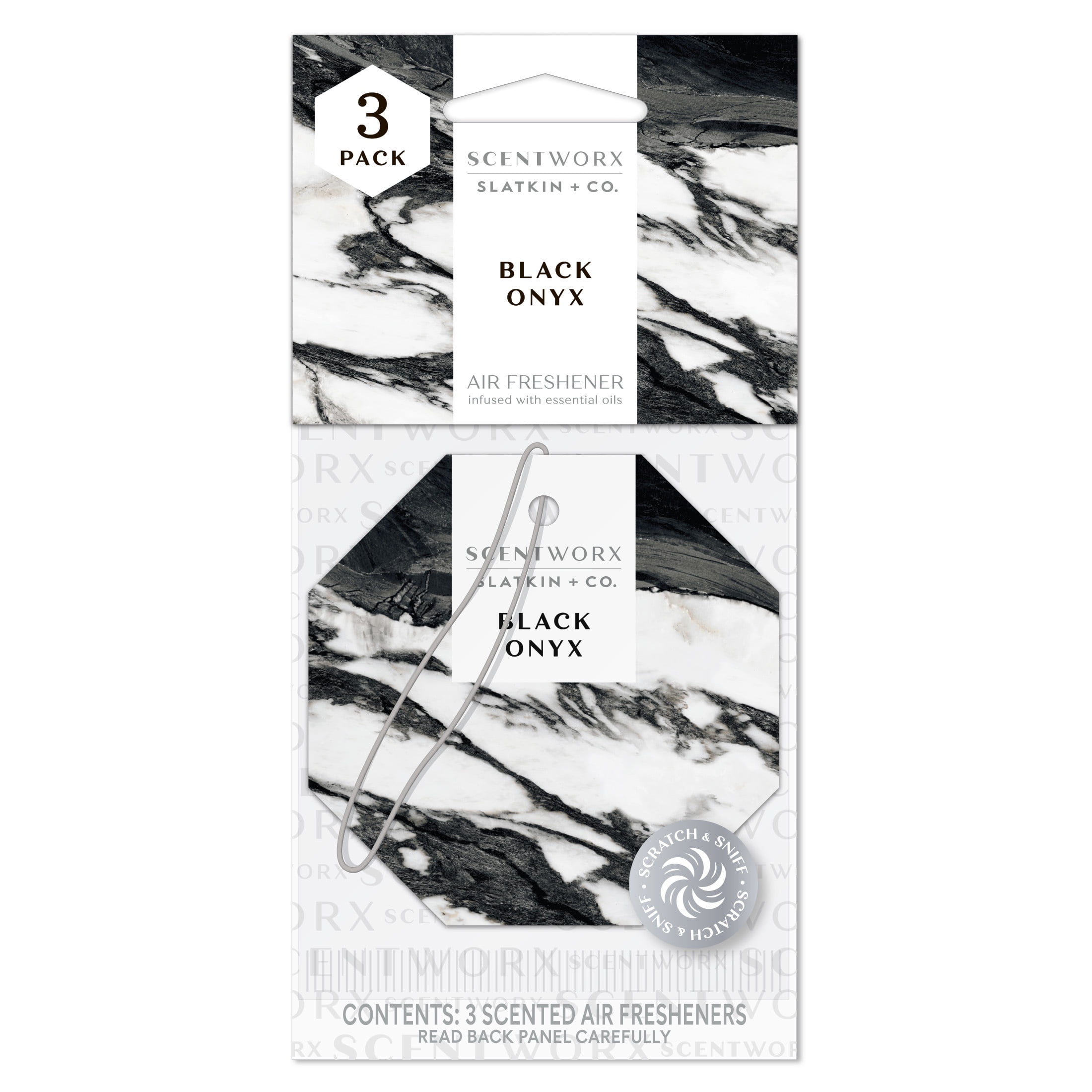 Scentworx Black Onyx 3 Pack Hang Tag - Walmart.com