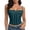 Green, variant on Scallop Lace Overbust Corset, Women's Underwire Bustier with Spaghetti Straps & Boning, Bridal Halloween Costume Layering Top, 1 PC Brown M