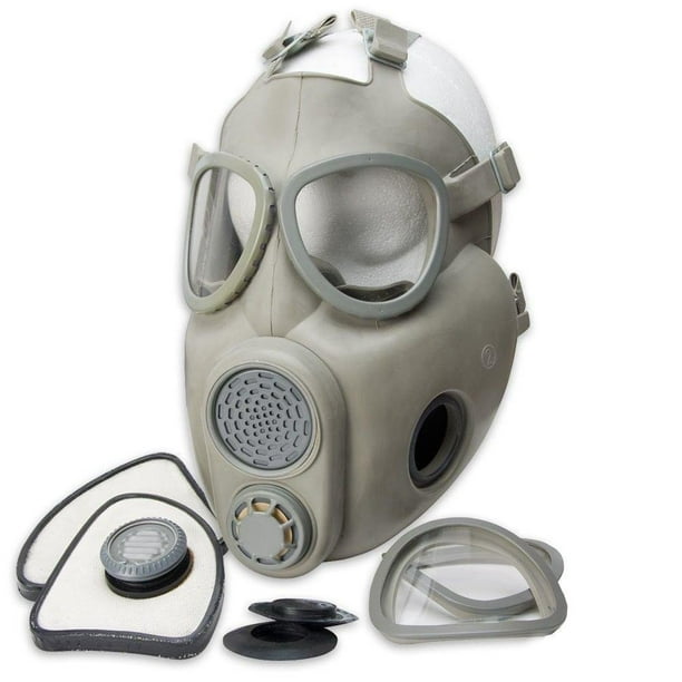 Czech M10 Gas Mask with Filters Extra Lens and Carry Bag - Walmart