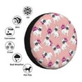 thumbnail image 4 of Pofeuu Bulldog Print Spare Tire Wheel Cover for Car Truck SUV Camper Universal Fit Spare Tire Cover RV Spare Tire Covers-15 inch, 4 of 6