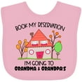 thumbnail image 3 of Inktastic Book My Reservation I'm Going to Grandma and Grandpa's Boys or Girls Baby Bib, 3 of 4