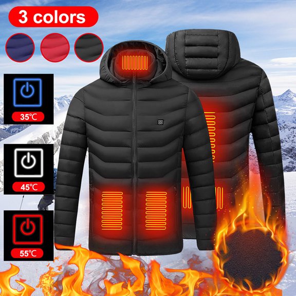 Heated Performance Shell Jackets Outdoor Warm Clothing Heated For Riding Skiing Fishing Charging Via Heated Coat Heating Winter Coat for Men and Women