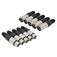 thumbnail image 3 of 30Pcs 3 Pin XLR Solder Type Connector 15 Male + 15 Female Plug Cable Connector Microphone Audio Socket, 3 of 7