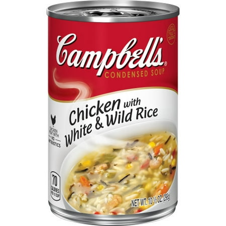 Campbell's Condensed Chicken with White & Wild Rice Soup, 10.5 oz. - Walmart.com