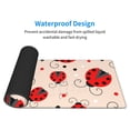 thumbnail image 3 of Rocae Red Ladybug for Gaming Mouse Pad, Mouse Pad Large, Office Computer Keyboard Mousepad, Keyboard and Mouse Pad with Stitched Edges,31.5 x 11.8 in, 3 of 5