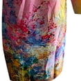 thumbnail image 5 of CEHVOM Robe Mi-Longue pour Femmes, Mode Décontractée, à Imprimé Floral, Ample, Grande Taille, à Col en V, 5 of 5