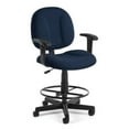 thumbnail image 3 of OFM Comfort Series Model 105-DK Fabric Armless Mid-Back Task Chair with Drafting Kit, Taupe, 3 of 7