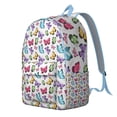 thumbnail image 2 of Butterfly Lovers School Backpack with Colorful Floral Pattern – Lightweight Travel Bag with Oxford Durable Material, Large Capacity, Anti-theft Features for Students, Teens, and Women, 2 of 5