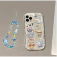 thumbnail image 4 of Cute Phone Case for iPhone 15 pro max Teens Case with Cute Clear 3D Bear Floral Aesthetic Phone Case with Lovely Bear Heart Charm Phone Case Girly Woman, 4 of 6