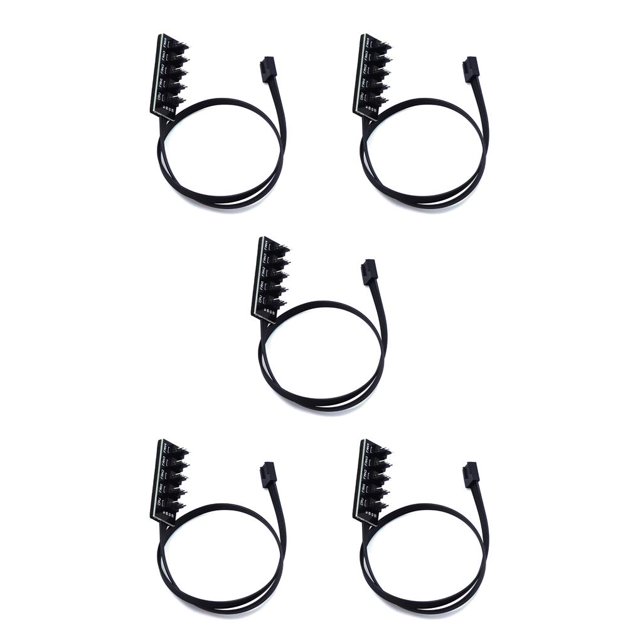 Bearachild 1 to 5 4-Pin PWM Cable Component Hub Replacement Controlling Modified Computer Adapter Equipment Accessory Components Type2 NO2