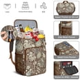 thumbnail image 5 of Exotic Mandala Inspired Paisley Cooler Backpack - Insulated 20L Soft Cooler Bag with Tablet Pocket, Perfect for Workers & Families, 5 of 5