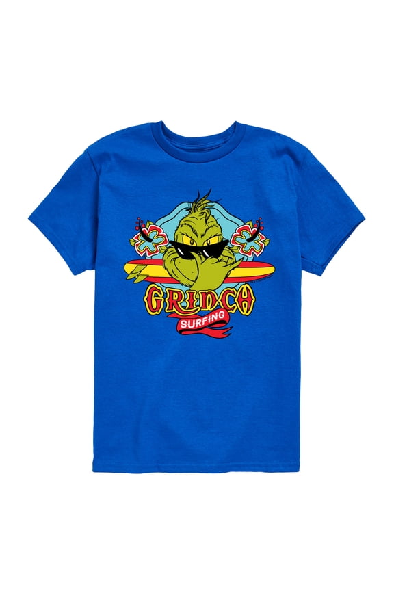 The Grinch - Surfing - Toddler & Youth Short Sleeve Graphic T-Shirt