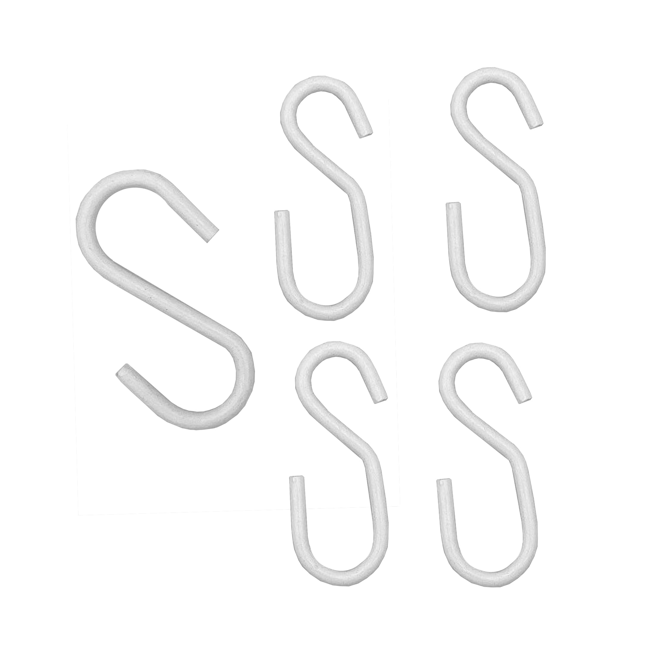 (3 pack) White Paperclip Decorator Chain Kit with S-hooks, Peerless Chain Company, #4748210J